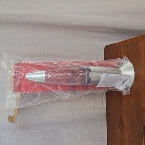 Brand new never used battery operated silver glitter, lava lamp